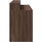 vidaXL Radni stol s LED svjetlima smeđa boja hrasta 140x55x91cm drveni | shoptok.hr
