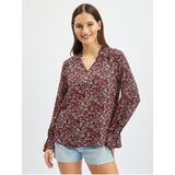 Orsay Burgundy Women's Floral Blouse - Women Cijene