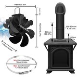BYTHAVNY magnetni ventilator za kamin s 6 lopaticami | Shoptok.si