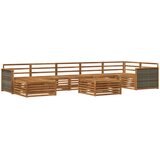  Set vanjskih sofa 8 kom. Prirodna | shoptok.hr