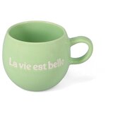 Salt&Pepper Zelena skodelica iz kamenine 420 ml Muggies – | Shoptok.si