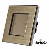 Wise Wifi pametni prekidač, aluminijumski panel krem - 2 tastera WP0042 Cene