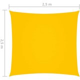 vidaXL Senčno jadro oksford blago kvadratno 2,5x2,5 m rumeno, (20965256) | Shoptok.si