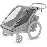 Thule Chariot Cross 2 double multifunkcionalna sportska prikolica za bicikl - 2 djece, siva | shoptok.hr