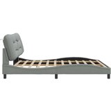 vidaXL okvir za krevet s uzglavljem svjetlosivi 180x200 cm od tkanine | shoptok.hr