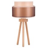  Duolla - Stona lampa WOOD BOHO 1xE27/15W/230V prečnik 25 cm bakrena/braon/bež | Eponuda.com