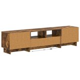  5-dijelni LED TV ormarić Dimljeni hrast Konstruirano drvo - Dimljeni hrast 81 cm | shoptok.hr
