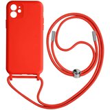 AVIZAR Poltrdi ovitek z vrvico za iPhone 11 z mehko notranjostjo, ovratnikom - rdec, (20632335) | Shoptok.si