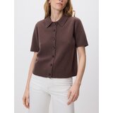 Reserved Volneni polo džemper - smeđi | shoptok.hr