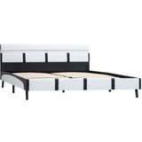  Posteljni okvir LED belo umetno usnje 120x200 cm | Shoptok.si