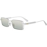 Dior Cannage S2U Silver Rectangular Sunglasses ONE SIZE (55) Srebrna/Siva Cene