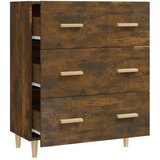  Komoda boja dimljenog hrasta 70x34x90 cm od konstruiranog drva | shoptok.hr