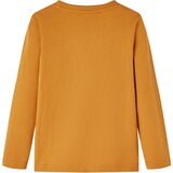  Dječja majica dugih rukava tamna oker 128 | shoptok.hr