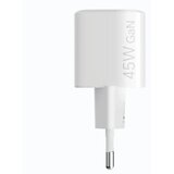  HONOR Choice GaN kućni punjač super charge 45W + kabl Type C na Type C Beli u