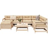 vidaXL 8-dijelni set vrtnih sofa od masivne borovine Cijene