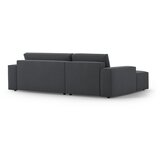 Micadoni Temno siva raztegljiva kotna sedežna garnitura (levi kot) Jodie – Home | Shoptok.si