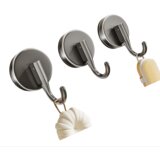 INF 3-delni komplet kavljev s priseski brez sledi Grey, (22104794) | Shoptok.si
