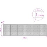  Gabion s žicom debljine 3,5 mm i mrežom 5x5 cm 600x10x150 cm Slike