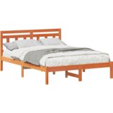  Konstrukcija postelje Rjava 120 x 190 cm Masivno borovo les, (5000127930) | Shoptok.si