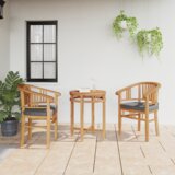 vidaXL Vrtne stolice 2 pcs Smeđa 63 x 58 x 89 cm Masivna tikovina Cijene