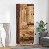 vidaXL Highboard Staro drvo 69,5 x 34 x 180 cm Konstruirano drvo | shoptok.hr