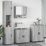  Set namještaja za kupaonicu 4 kom. Siva Sonoma 61 x 35 x 64 cm | shoptok.hr