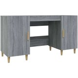  Pisalna miza siva sonoma 140x50x75 cm inženirski les, (20640464) | Shoptok.si