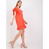 FANCY Dress-FA-SK-7017.72P-Coral | Shoptok.si