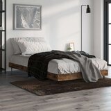 vidaXL okvir za krevet boja hrasta 90 x 200 cm konstruirano drvo | shoptok.hr
