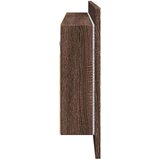  LED kupaonski ormarić s ogledalom smeđa boja hrasta 100x12x45cm | shoptok.hr