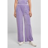 UC Ladies Women's Straight Velvet Sweatpants High Waisted Lavender | Shoptok.si