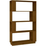 Maison Chic Knjižna omara - Knjižni regal medeno rjava 80x25x132 cm trden les, (21725019) Cene
