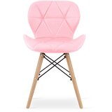 Brandless LAGO stol eko usnje - roza x 1, (22030448) | Shoptok.si