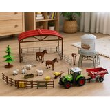 Farm set with Tractor Stable Silo Figures Animals Tools 49 pcs. | Shoptok.si