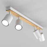 SPOT svetiljka TULON 4xGU10/8W/230V bela/hrast | Eponuda.com