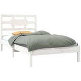  Posteljni okvir bel iz trdnega lesa 90x190 cm 3FT, (20902888) | Shoptok.si