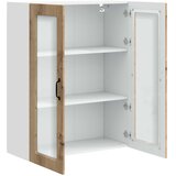  Zidni stakleni ormarić Umjetnički hrast 80 x 31 x 100 cm | shoptok.hr