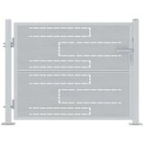  Dvorišna vrata - Vrtna vrata Srebrno 85 x 70 cm Nehrđajući čelik | shoptok.hr