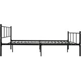  Okvir za krevet crni metalni 140 x 200 cm | shoptok.hr