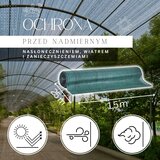  Zelena mreža za sjenilo 185 gsm 1,5 x 25 m 100 vezica | shoptok.hr