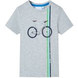 vidaXL Otroška majica s kratkimi rokavi siva 116 | Shoptok.si