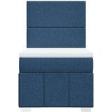 vidaXL Krevet s oprugama i madracem plavi 90 x 200 cm od tkanine | shoptok.hr