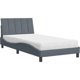  Krevet s madracem Hanko tamnosivi 100x200 cm baršunasti | shoptok.hr