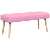 Klupa s utorima Ružičasta 110 x 40 x 46 cm Tkanina | Eponuda.com