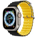 smartwatch ocean strap 44/45/49mm black/yellow ( 055032 )