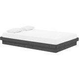  Okvir za krevet masivno drvo sivi 120 x 190 cm mali bračni | shoptok.hr