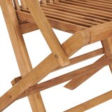  Vrtni stoli s taupe blazinami 2 kosa trdna tikovina | Shoptok.si