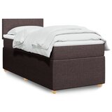 Maison Chic Box spring postelja - Vzmetna postelja z vzmetnico temno rjava 80x200 cm blago SL16809, (21895058) | Shoptok.si