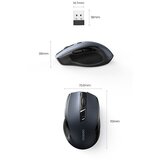 Ugreen Miš ergonomski, bežični, crni | shoptok.hr