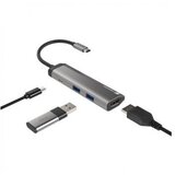 Adapter/USB hub Fowler slim, Plug&Play, siv | Shoptok.si